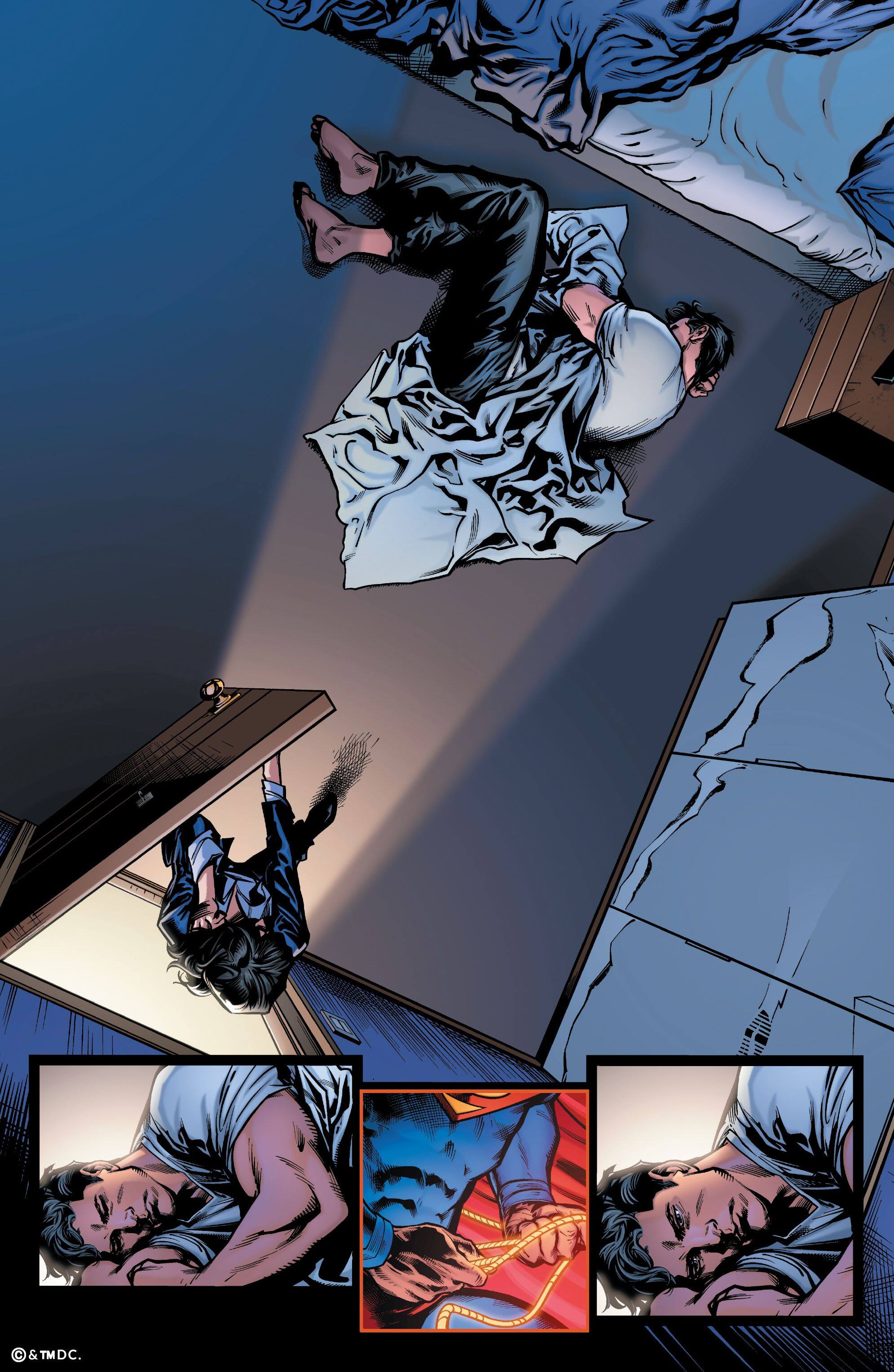 La depressione di Clark Kent, incapace di ritrovare se stesso, in una tavola estratta da Superman Lost di Christopher Priest e Carlo Pagulayan