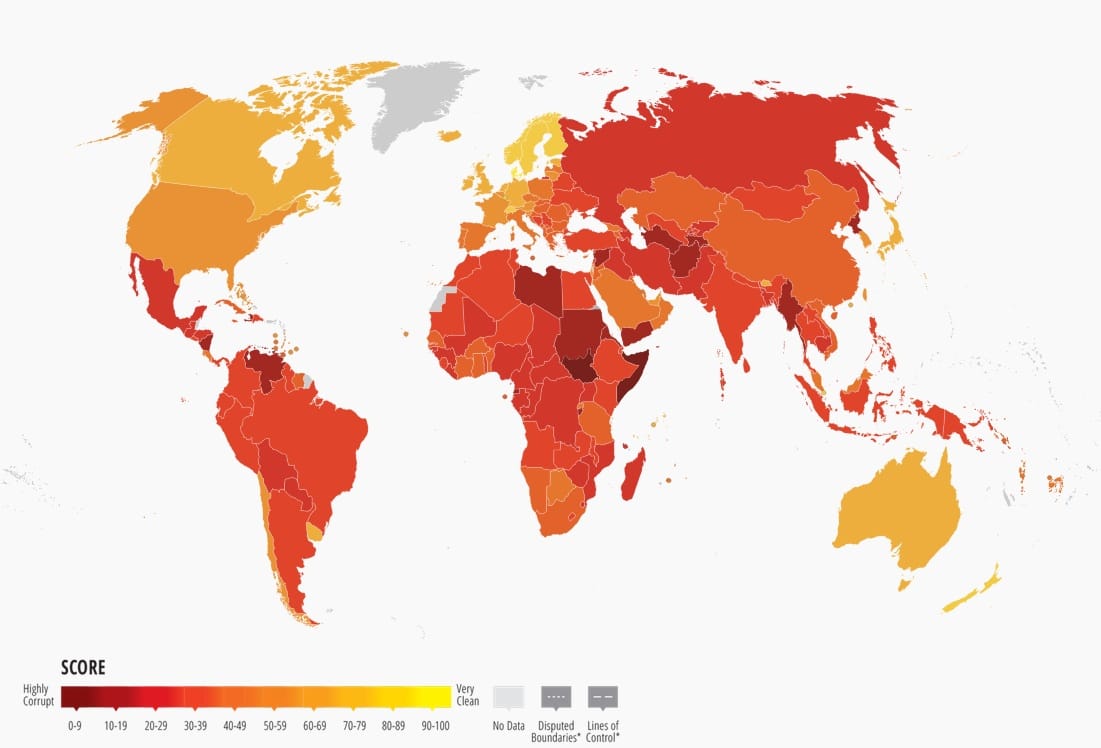 L'Indice di Percezione della Corruzione 2024 (Cpi) di Transparency International.