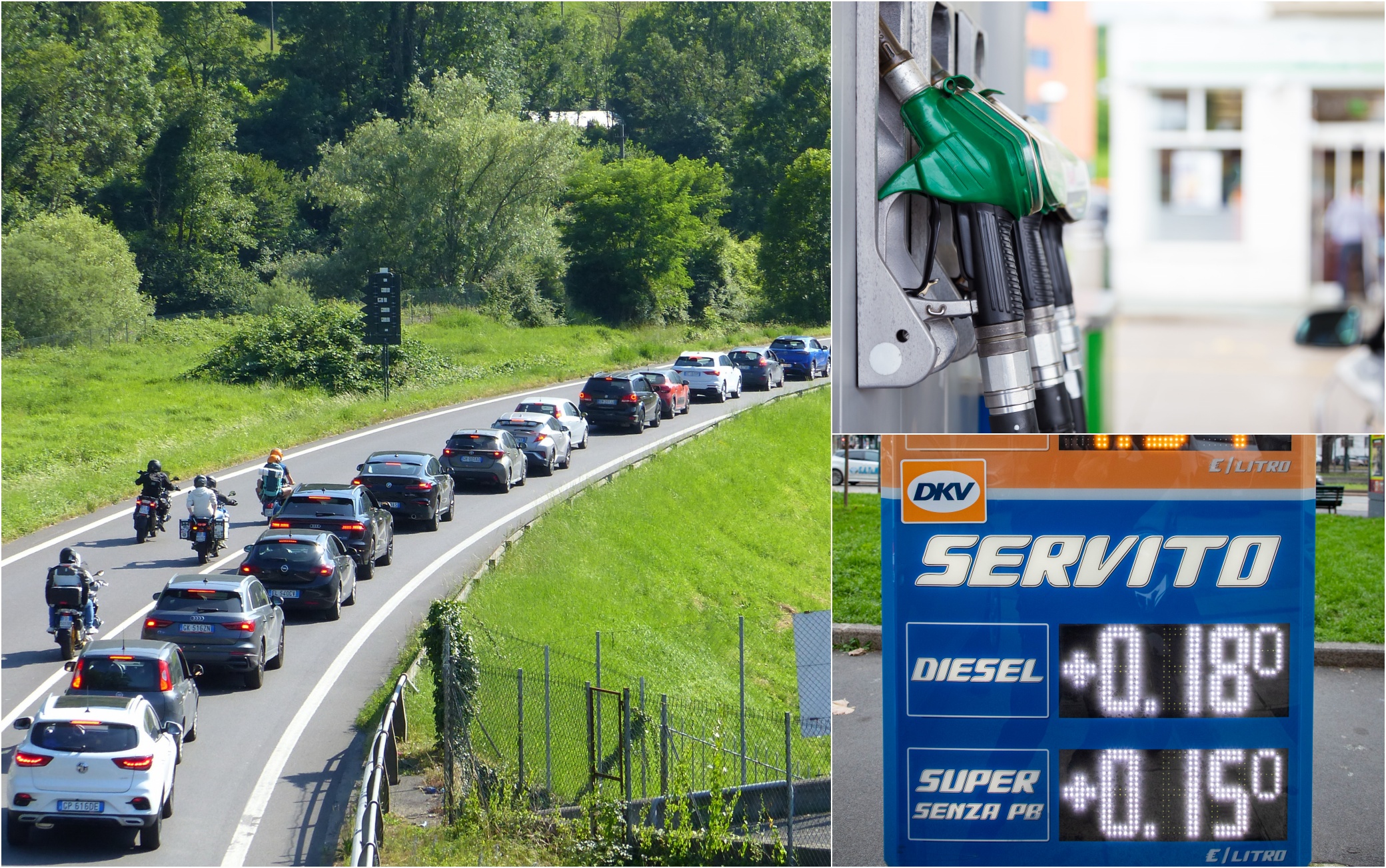 Adesivo Di Avvertenza Easydruck24de "Attenzione Diesel/Benzina" 7x3 Cm, Per Auto, Camion, Macchinari, Laminato UV, Adatto Ad Autolavaggi