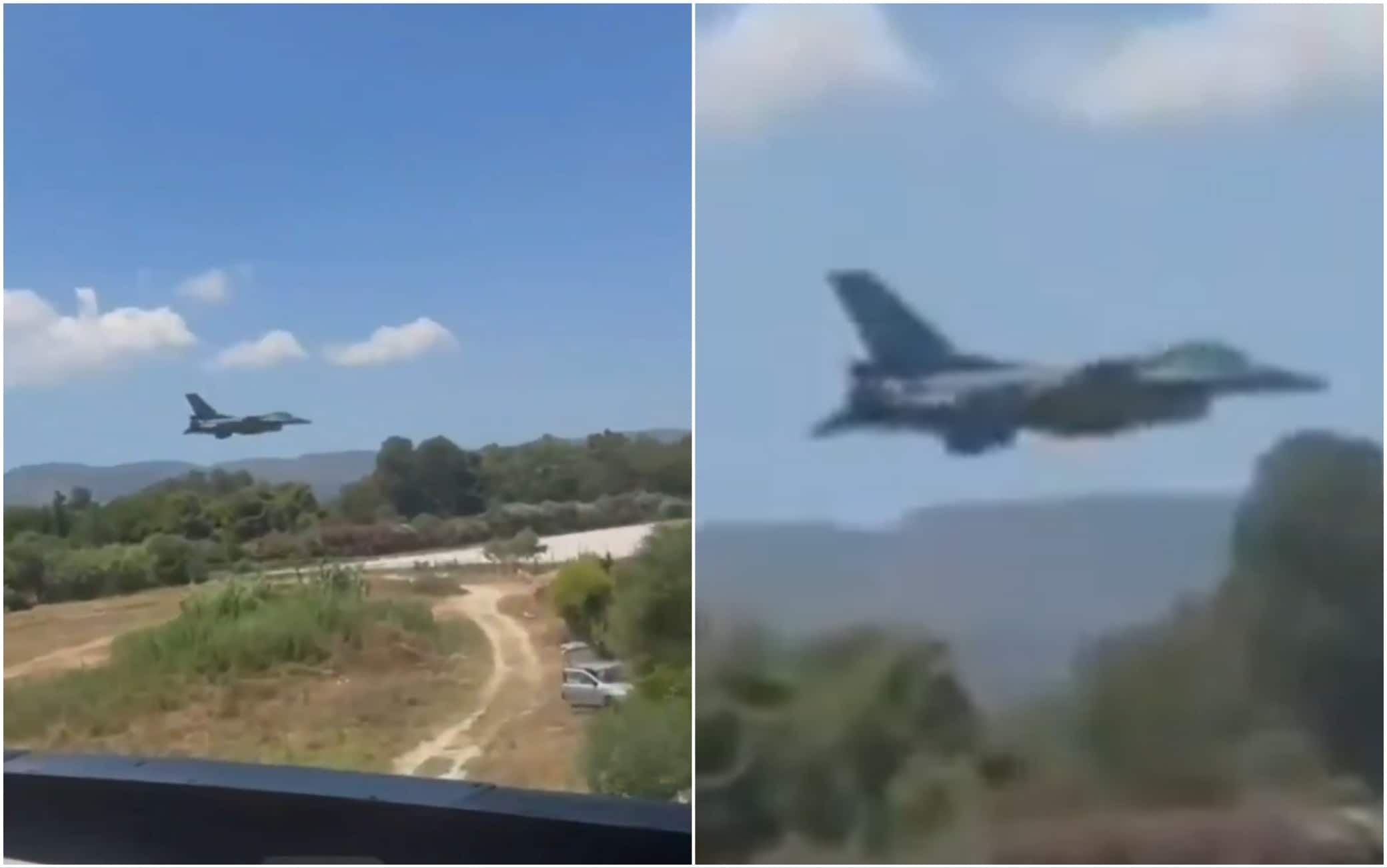 L'aereo greco a Zante