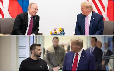 Donald Trump Vladimir Putin Volodymyr Zelensky