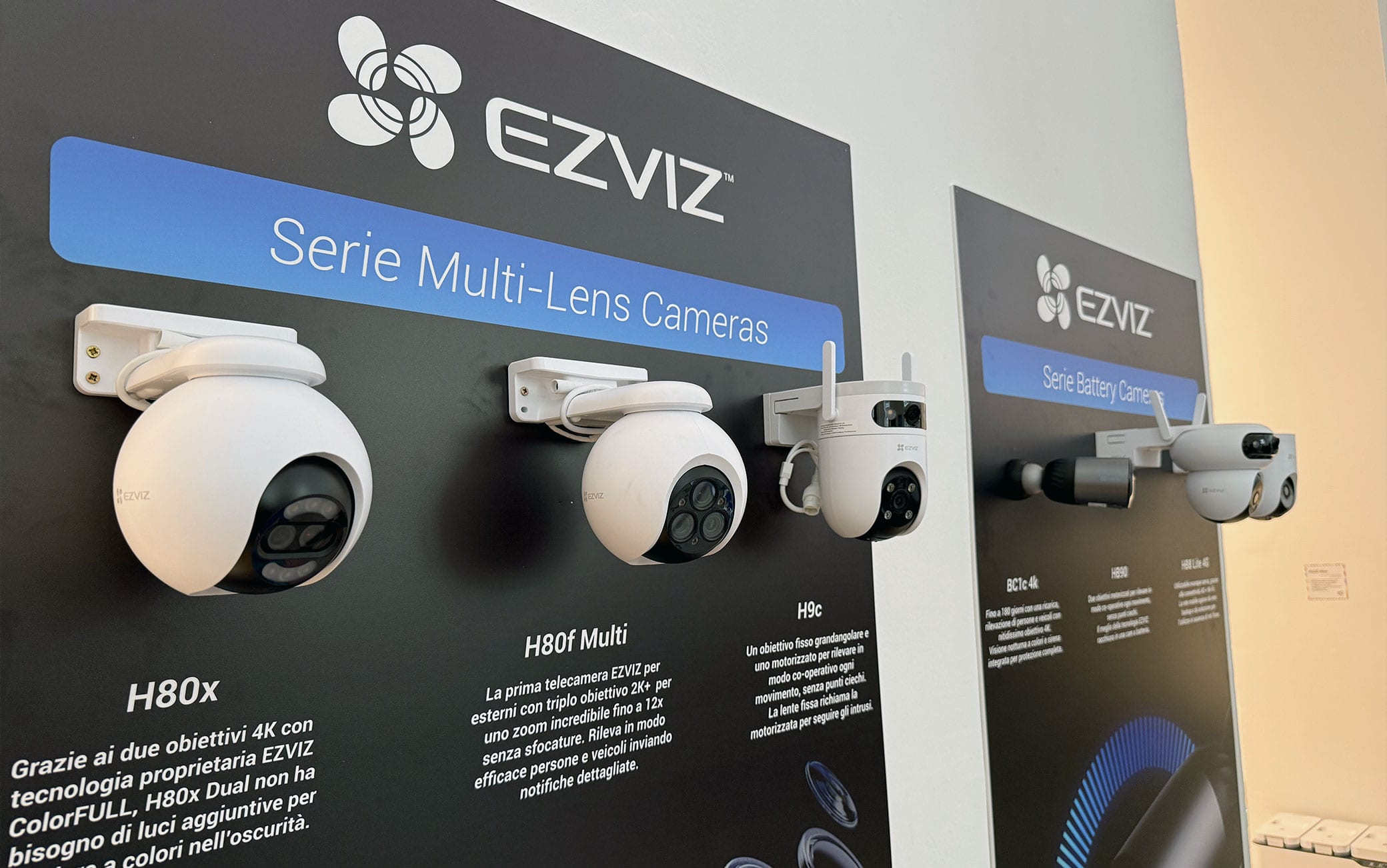 La gamma di telecamere smart di EZVIZ