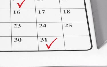 Clipboard with Calendar Page