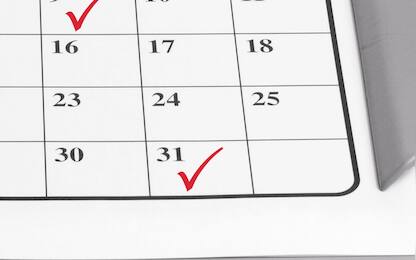 Clipboard with Calendar Page