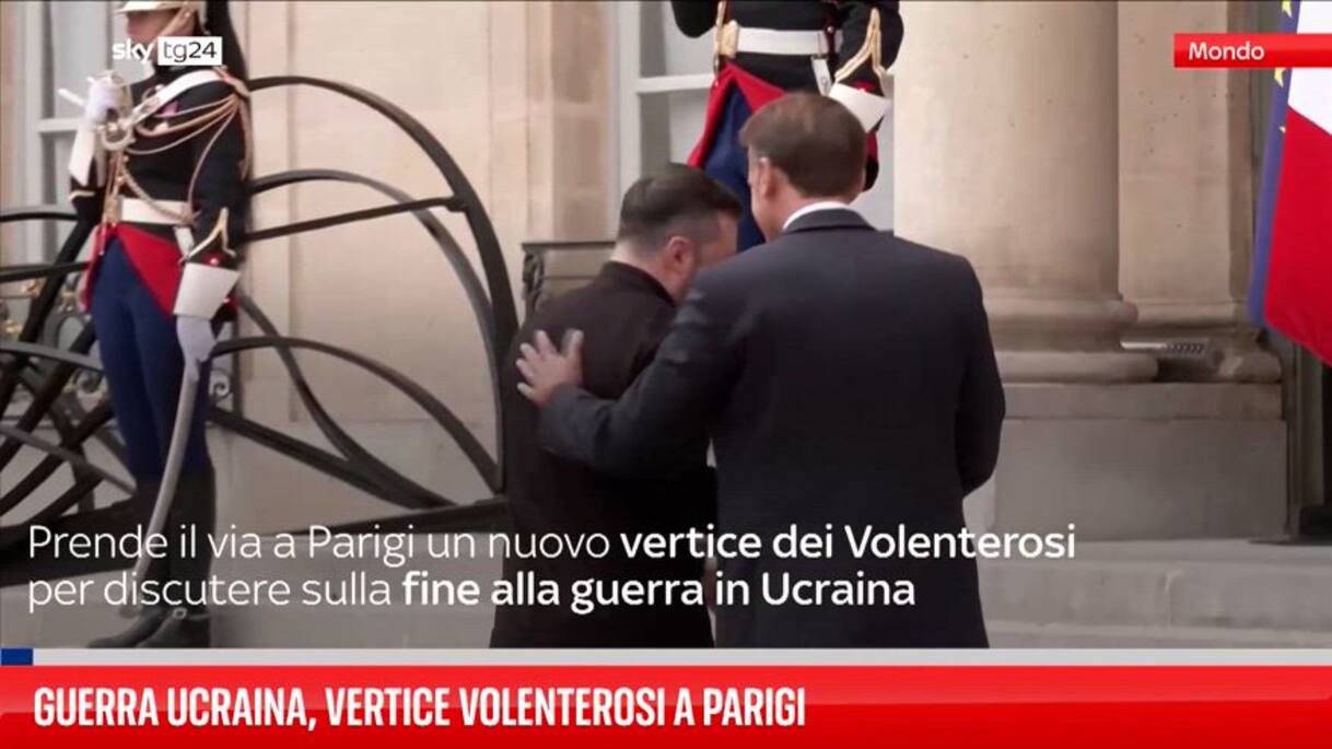 Guerra Ucraina, vertice Volenterosi a Parigi  | Video Sky TG24