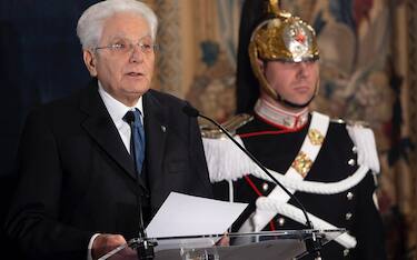 Roma - Il Presidente Sergio Mattarella in occasione della cerimonia per lo scambio degli auguri di fine anno con i Rappresentanti delle Istituzioni, delle Forze Politiche e della Società Civile , oggi 17 dicembre 2024
(Foto di Paolo Giandotti - Ufficio per la Stampa e la Comunicazione della Presidenza della Repubblica)