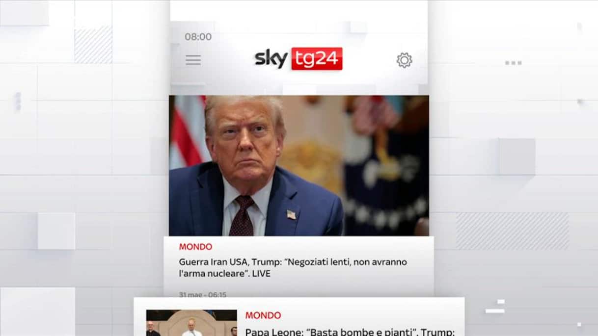 I titoli di Sky TG24 del 31 maggio, edizione delle 8
