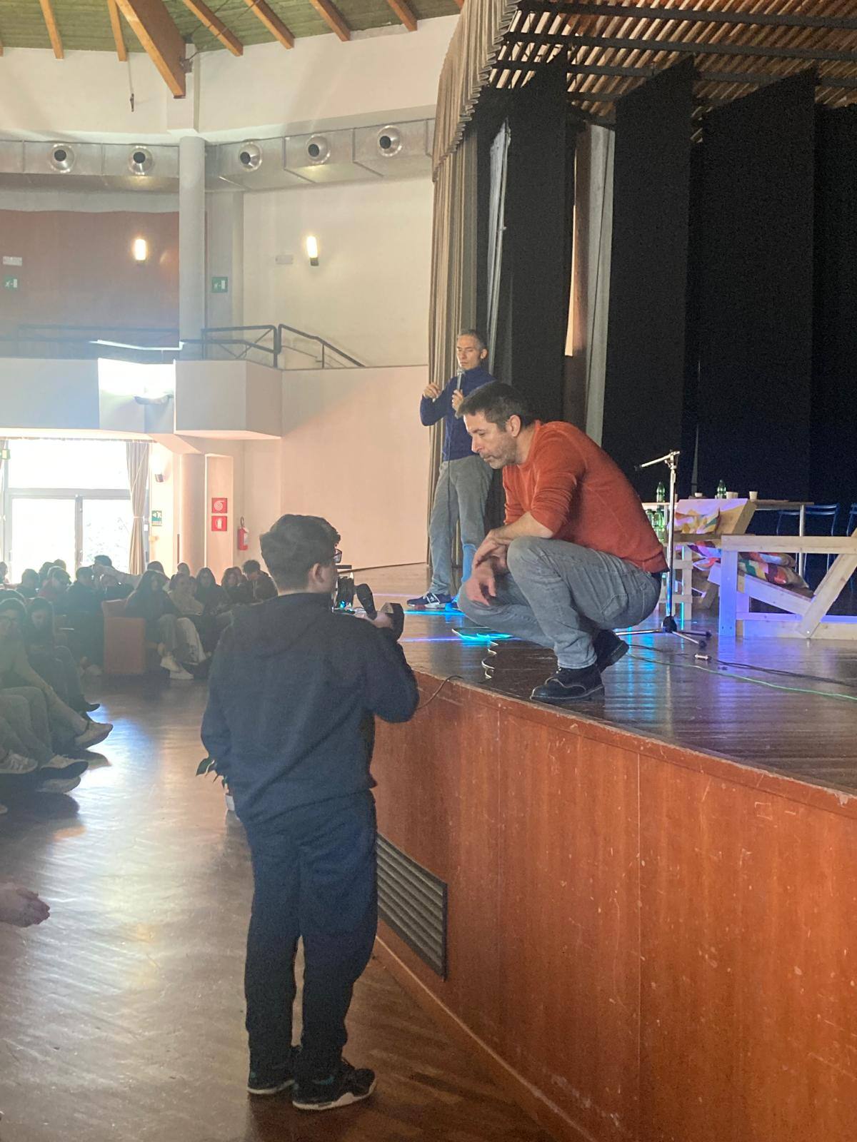 Pablo Trincia e Omar Schillaci al liceo Maior di Pescara