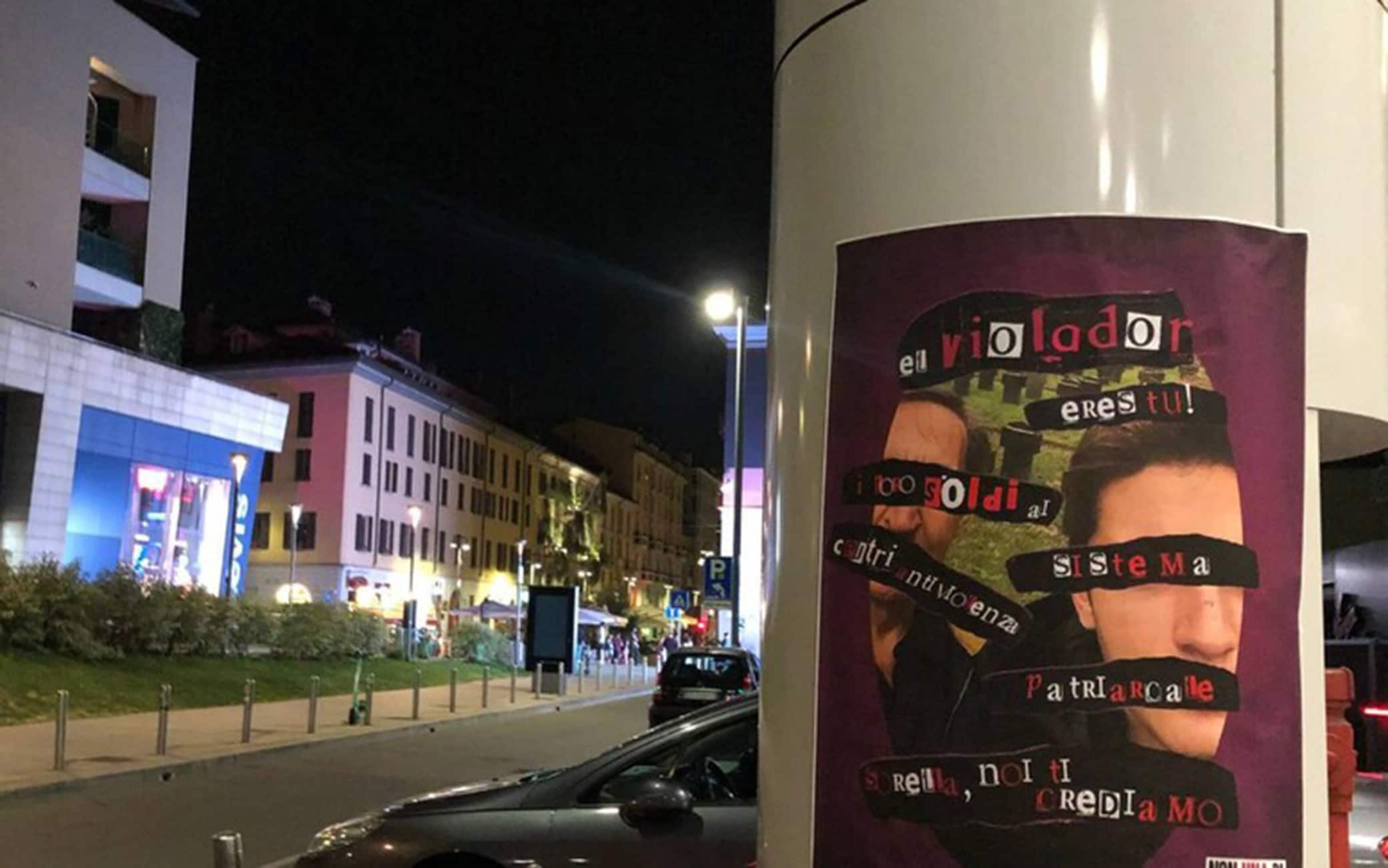 I manifesti apparsi a Milano