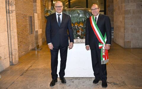 Sindaco Roma Carlo Verdone sindaco di Roma per un giorno. FOTO I Sky TG24
