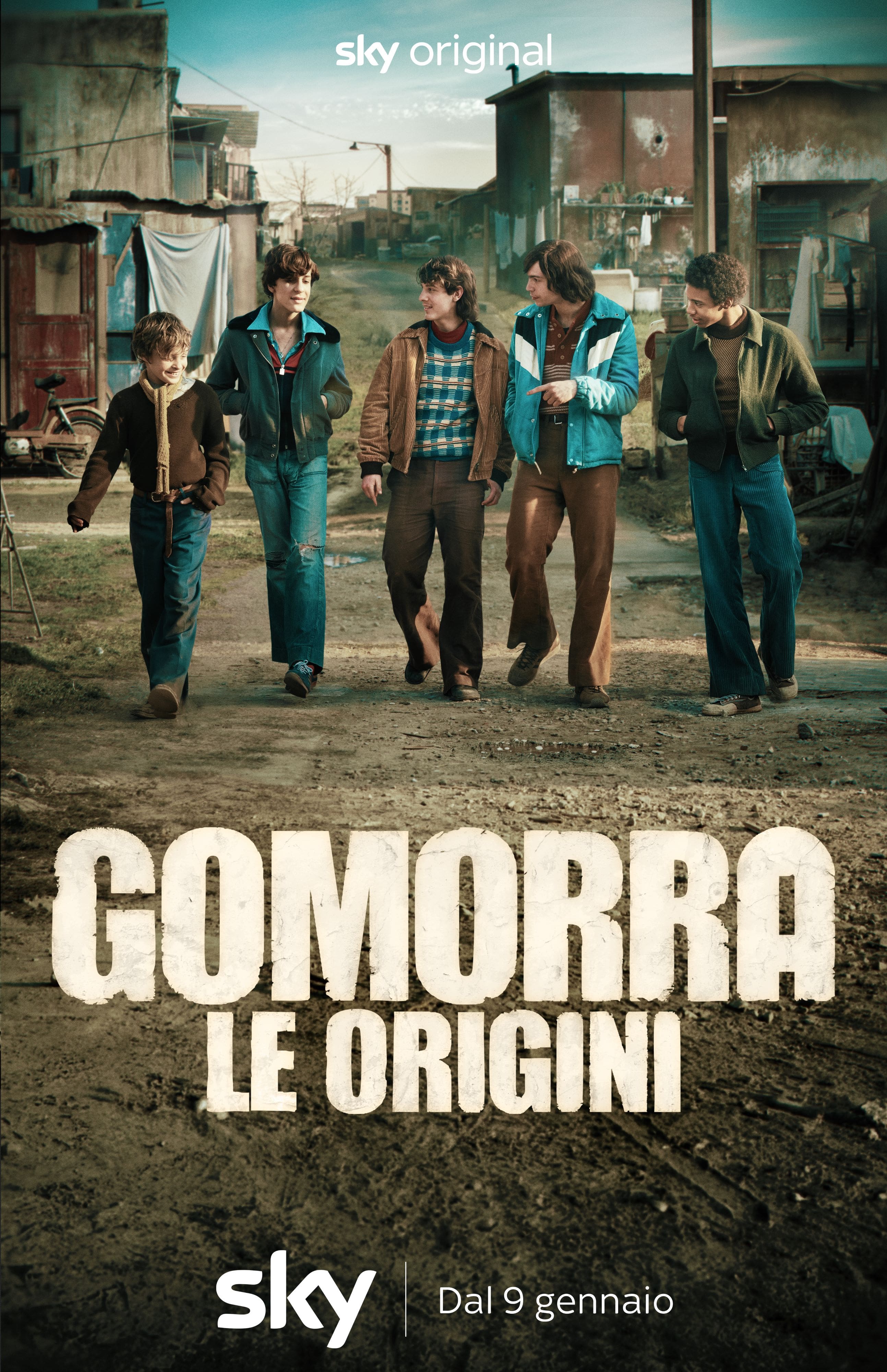 Il poster di Gomorra - Le origini, serie Sky Original prequel di Gomorra - La serie