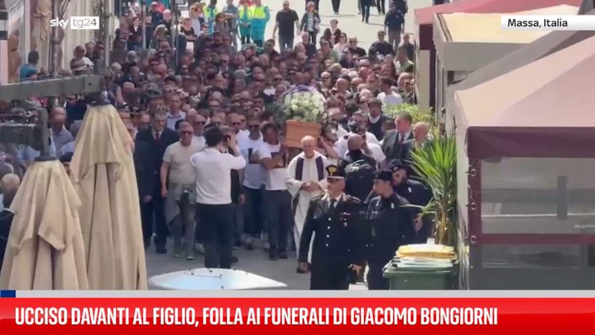 Omicidio Massa, i funerali di Giacomo Bongiorni
