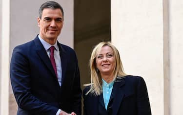 Pedro Sanchez in visita ufficiale in Italia nel 2023
