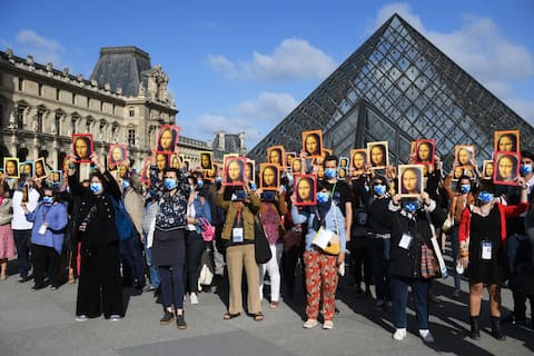 Parigi, il Museo del Louvre riapre dopo il lockdown. FOTO
