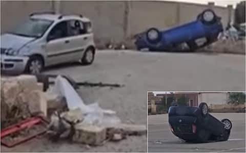 auto rovesciate a marsala