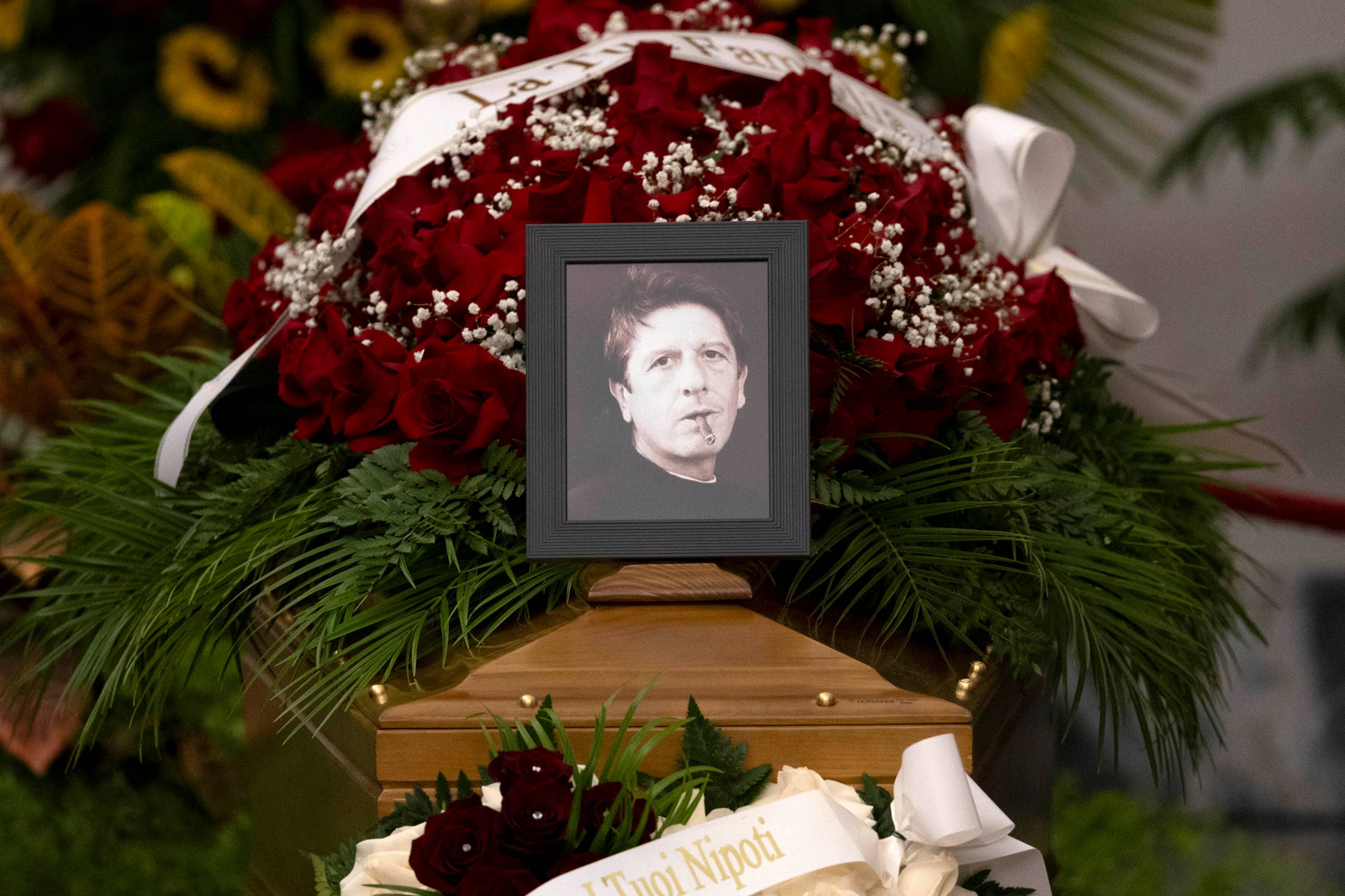 La camera ardente per Andrea Purgatori all interno della Protomoteca. Roma 27 luglio 2023ANSA/MASSIMO PERCOSSI