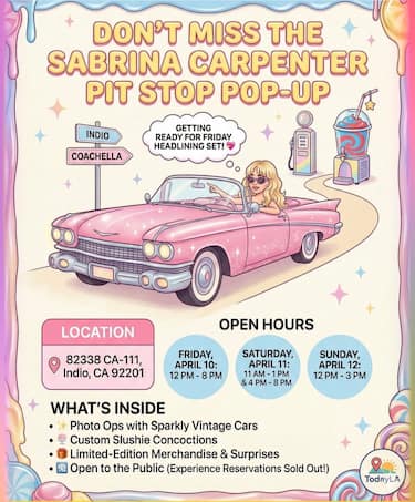 Sabrina Carpenter Pit Stop