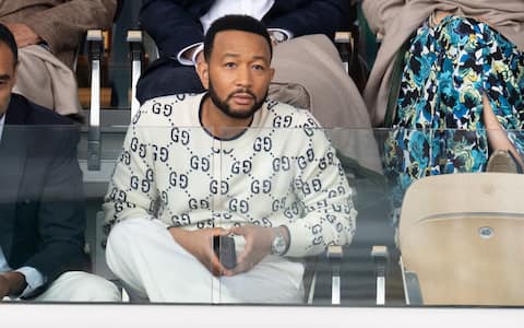 IPA58712891 - John Legend attends the Roland Garros 2025 tournament on June 6, 2025 in Paris, France. Photo by Laurent Zabulon/ABACAPRESS.COM