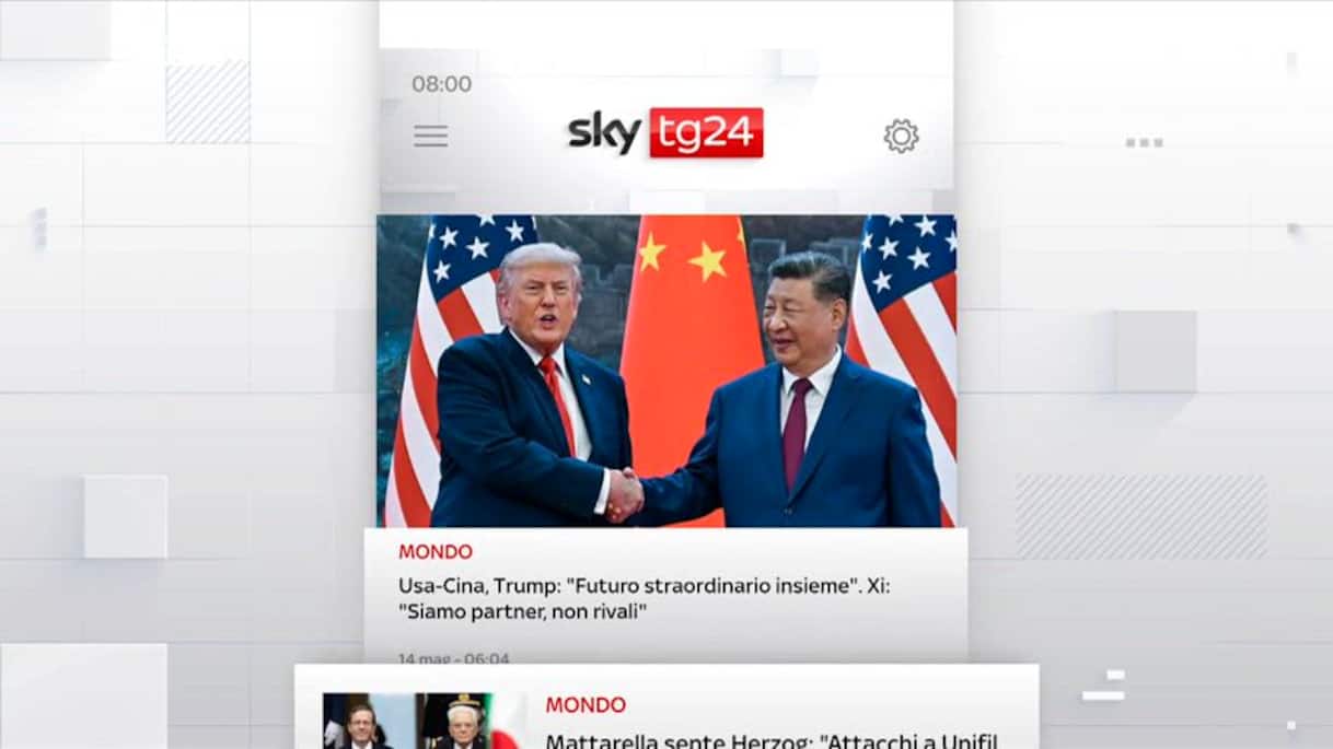 I titoli di Sky TG24 del 14 maggio: edizione delle 8