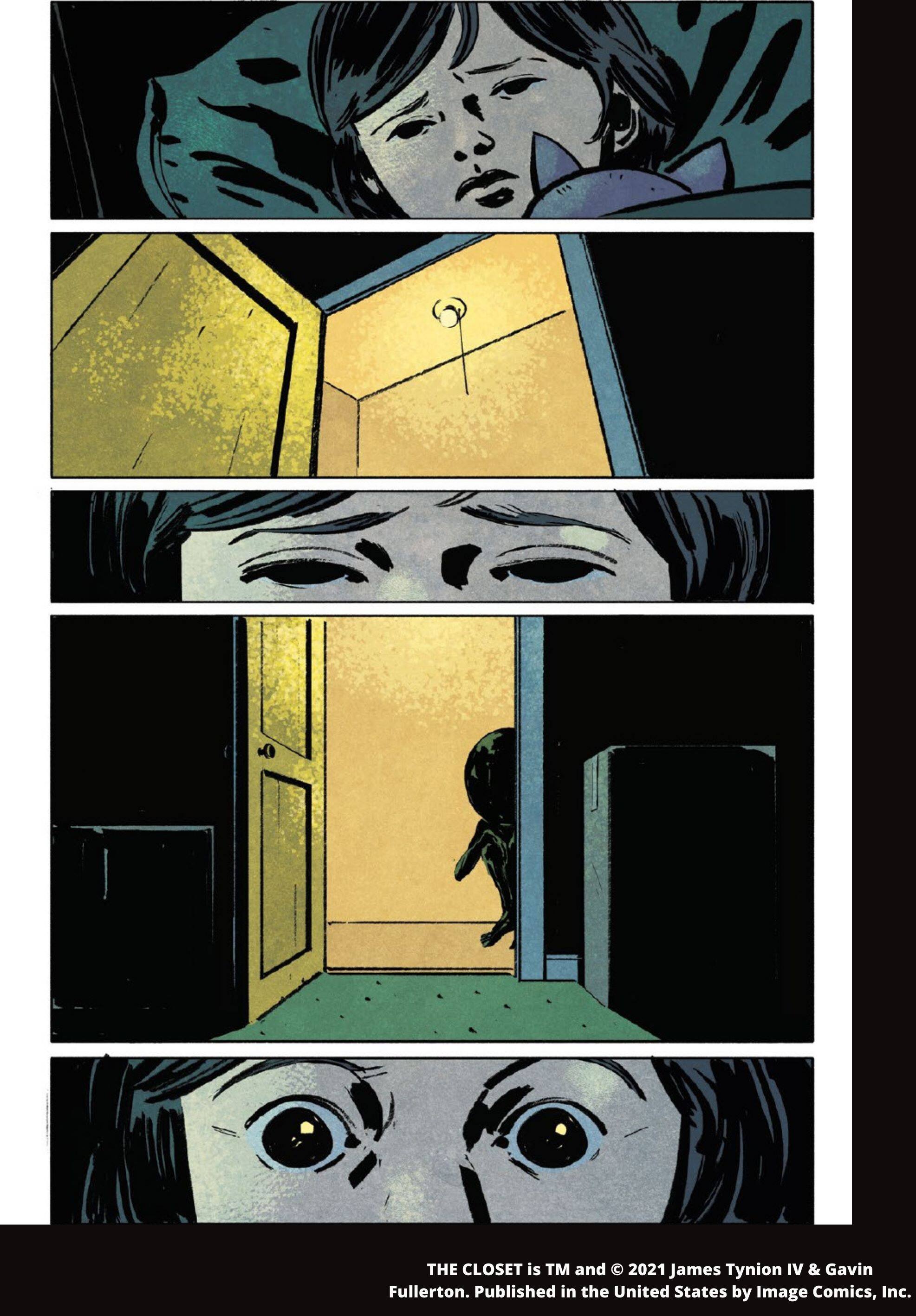 Una tavola di The Closet, fumetto di James Tynion IV e Gavin Fullerton