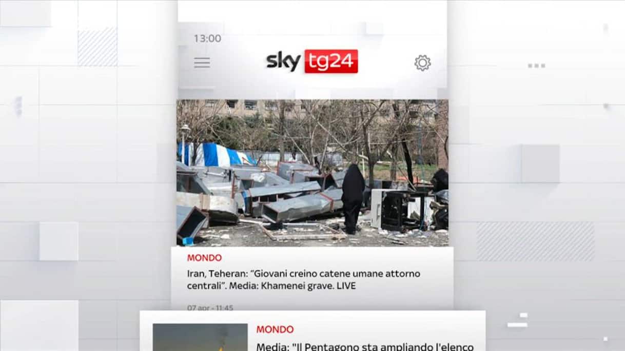 I titoli di Sky TG24 del 7 aprile, ore 13