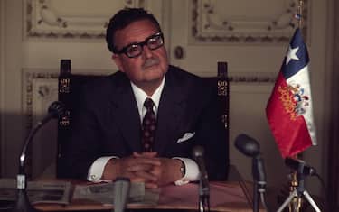 SANTIAGO, CL - JUNE 10:  Salvador Allende posing for a portrait on June 10, 1971 in Santiago, Chile. (Photo by Santi Visalli/Getty Images) 