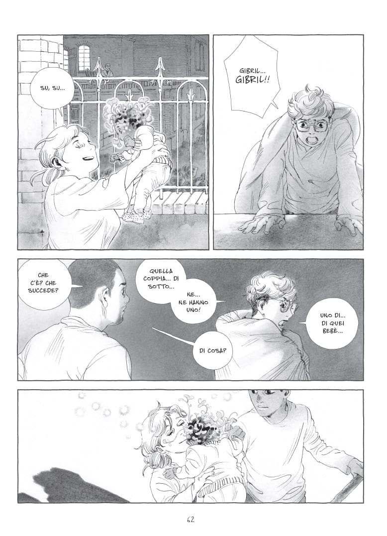 Una tavola tratta da "Metamorfosi verde" di Patrick Lacan e Marion Besançon (Tunué)