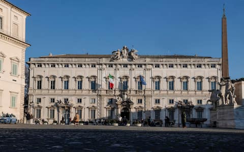 Veduta esterna del Palazzo della Consulta, sede della Corte Costituzionale, Roma, 2 Febbraio 2024. ANSA/GIUSEPPE LAMI