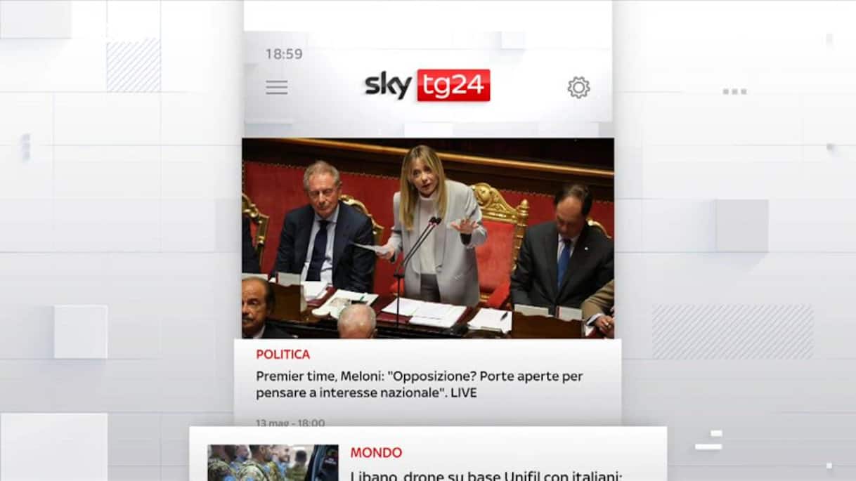 I titoli di Sky TG24. Edizione delle 19