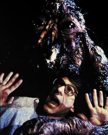 David Cronenberg sul set di La mosca - The Fly
