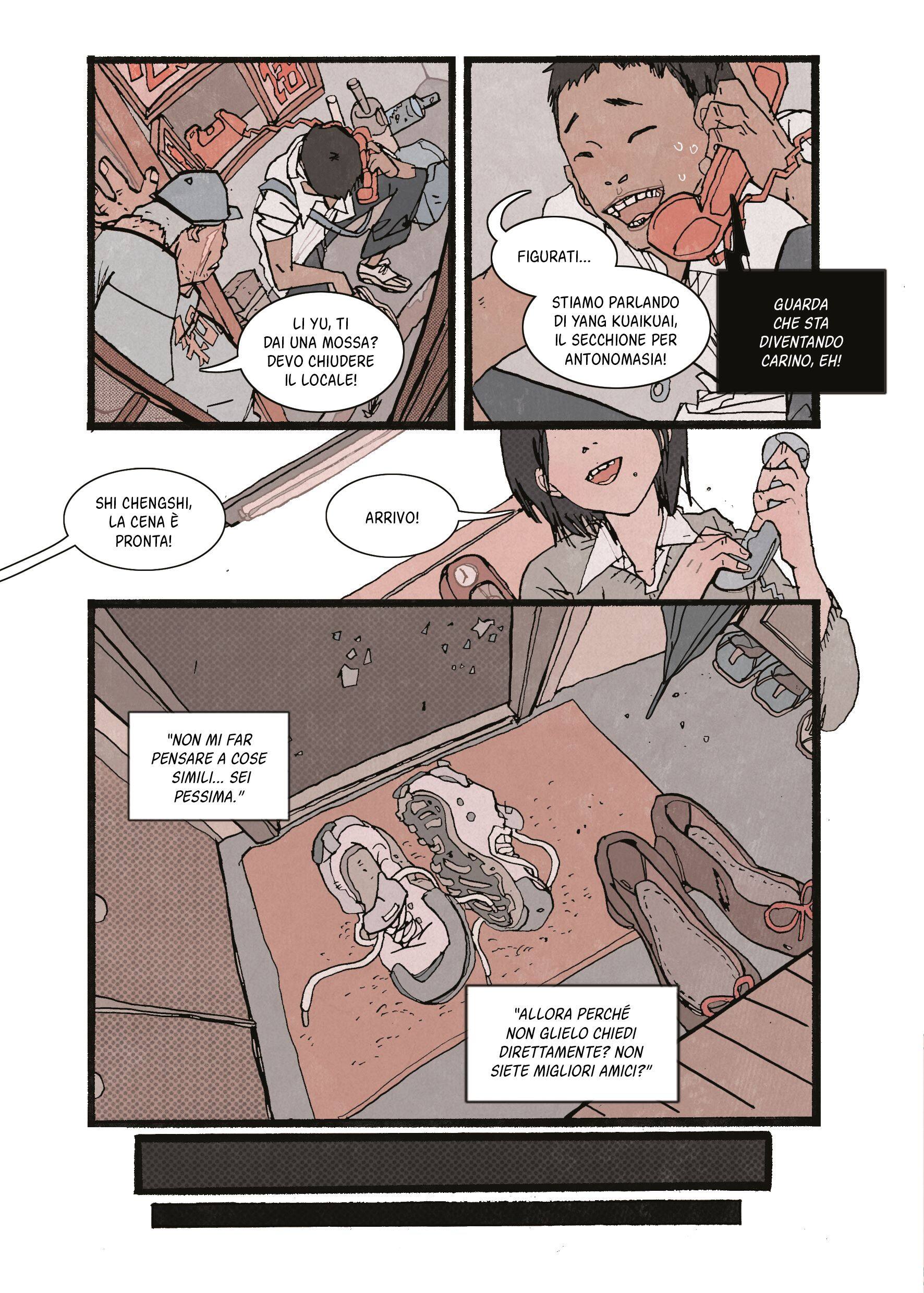 Una tavola tratta da Comet Club di Yi Yang (BAO Publishing)