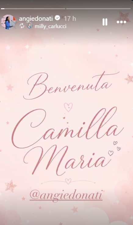 La story pubblicato da Milly Carlucci su Instagram