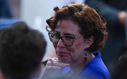 Deputy Carla Zambelli, a parliamentarian summoned with a request for impeachment by the Joint Parliamentary Investigation Commission (CPMI), reacts during the voting session on the final report of the commission investigating the antidemocratic acts of January 8 in the Federal Senate in Brasilia, Brazil, 18 October 2023. ANSA/Andre Borges