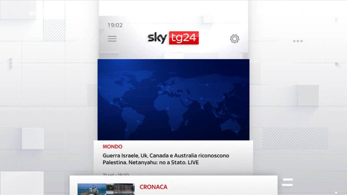 I titoli di Sky TG24 del 21 settembre 2025 - edizione h19 | Video Sky TG24