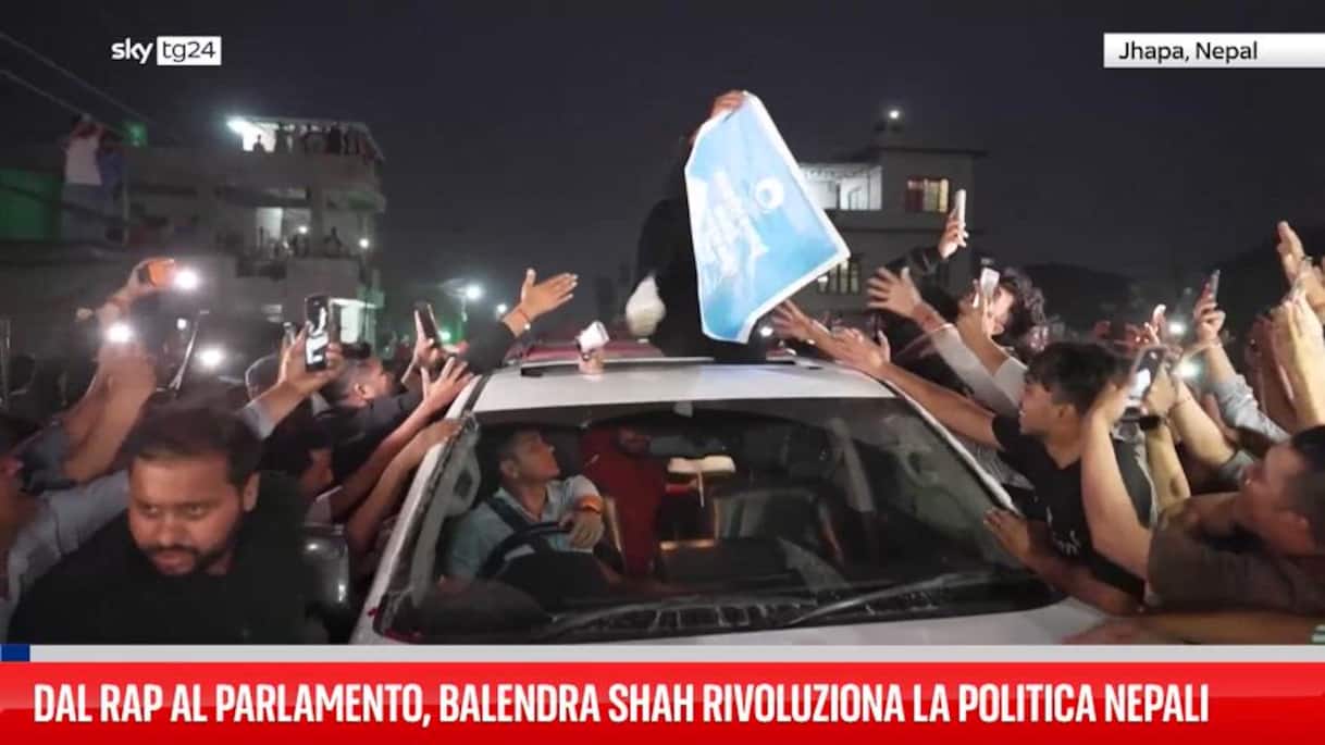 Nepal, ex rapper Balendra Shah rivoluziona la politica | Video Sky TG24