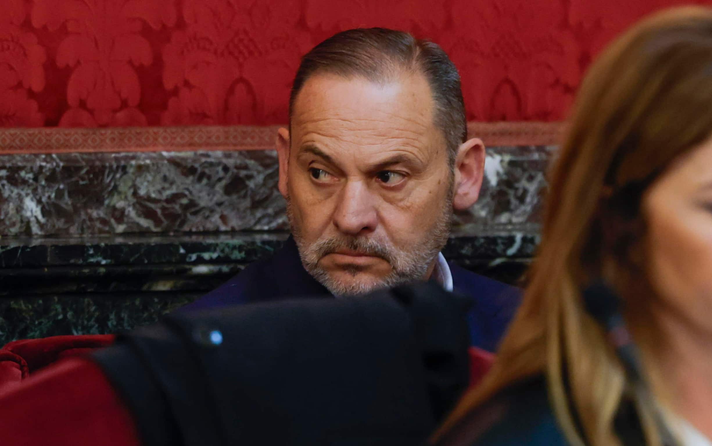epa12872901 Former Spanish Transport Minister Jose Luis Abalos attends the first day of his trial for his alleged involvement in the so-called 'face masks case' at the Supreme Court in Madrid, Spain, 07 April 2026. Abalos, his former aide Koldo Garcia (not pictured), and businessman Victor de Aldama are allegedly involved in a corruption network to make money with medical materials during the COVID-19 pandemic.  EPA/J.J. GUILLEN / POOL