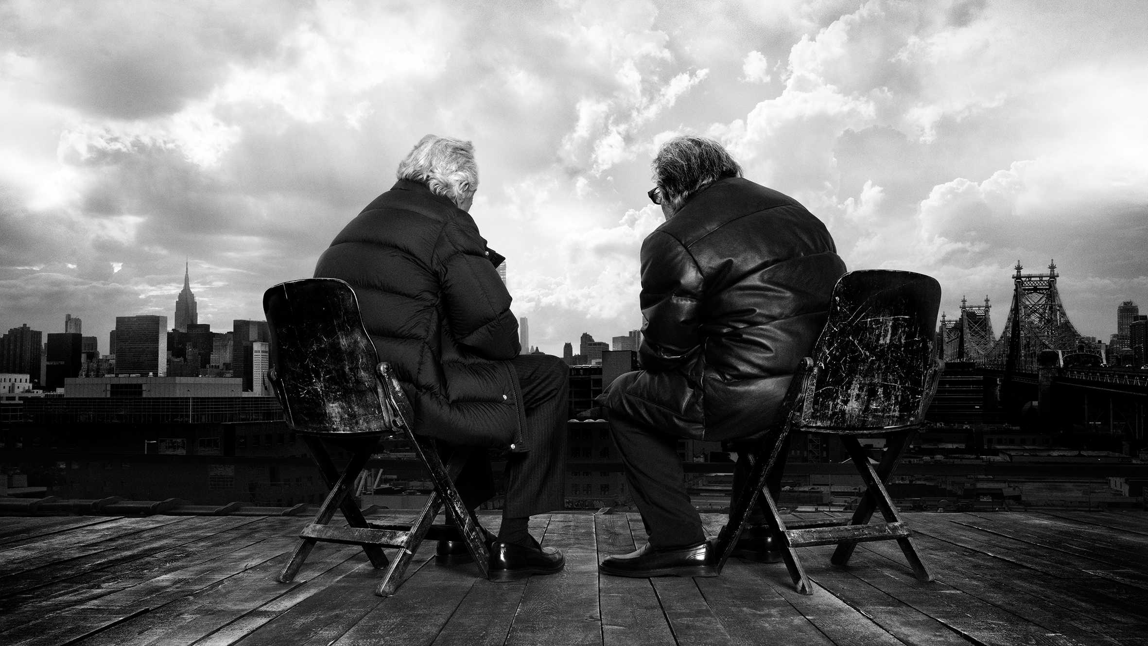 De Niro e Pacino nella campagna "Warmer Together" di Moncler