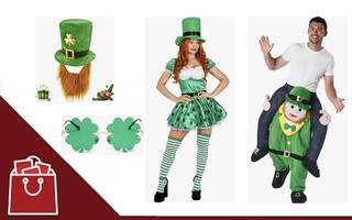 Fasce Per Capelli San Patrizio Verde Trifoglio - Accessori Per Festa A Tema Irlandese